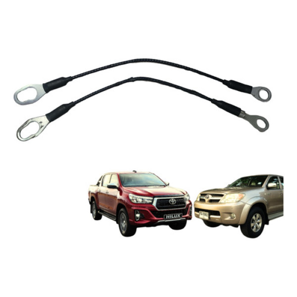 Cabo Aço Tampa Traseira Hilux 2005 A 2015 Original Par