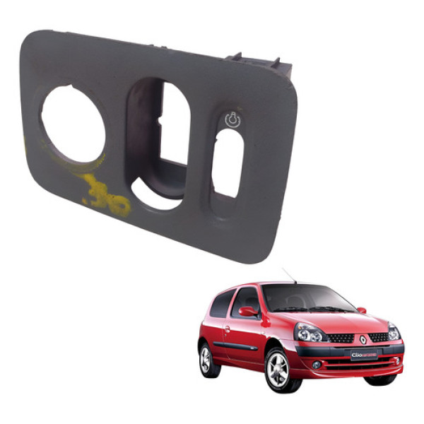 Moldura Botão Comando Do Retrovisor Clio 2000 À 2010