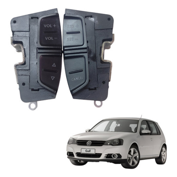 Botão Rádio Volante Volkswagen Golf Sportline 2007 2012