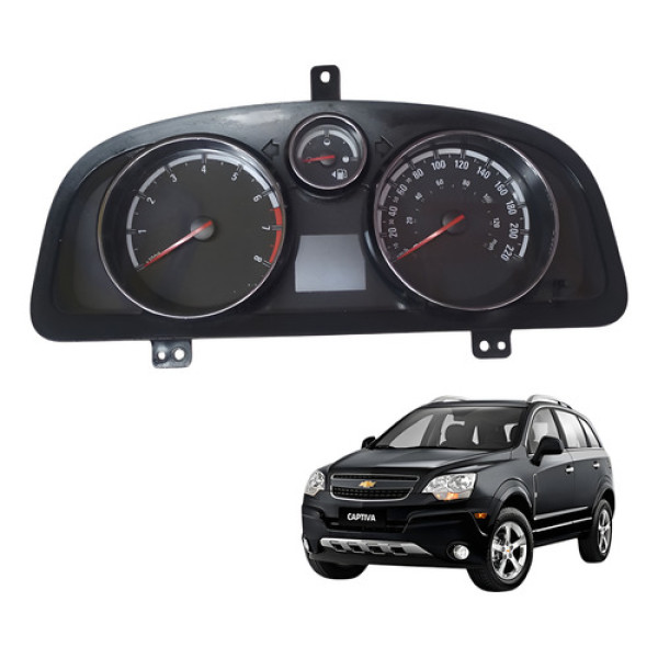 Painel Instrumentos Rpm Chevrolet Captiva Sport 2008 2017 Preto