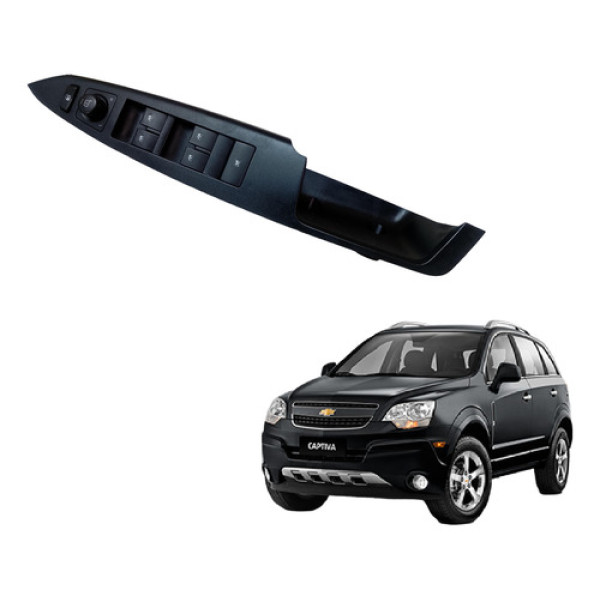 Comando Botão Vidro Retrovisor Elétrico Captiva Esquerdo