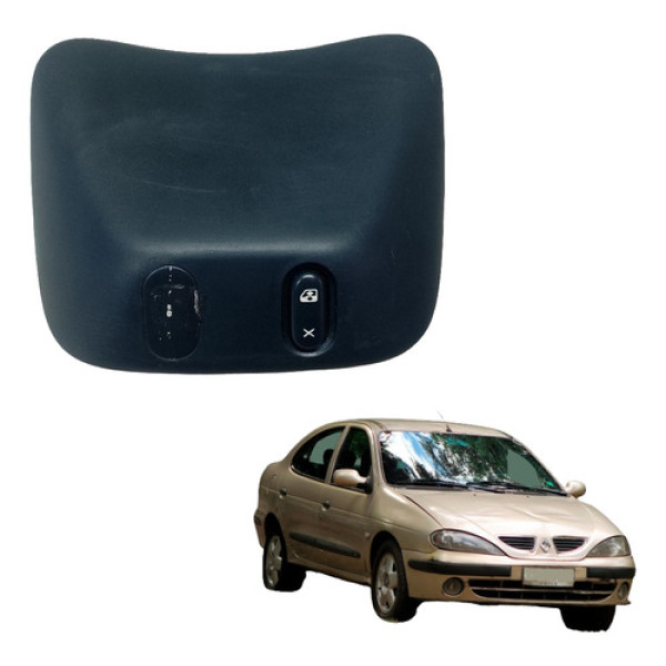 Moldura Botão Central Trava Vidro Megane 1998 1999 A 2005