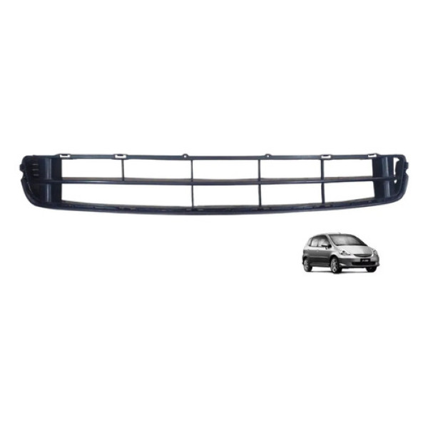 Grade Honda Fit 2006 A 2008 Inferior Parachoque Preto Fosco