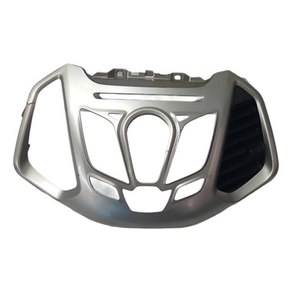 Moldura Difusor Painel Central Radio Ecosport Focus 2013 Prateado