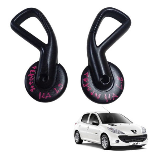 Par Alavanca Regulagem Bancos Peugeot 206 207 2002 A 2012