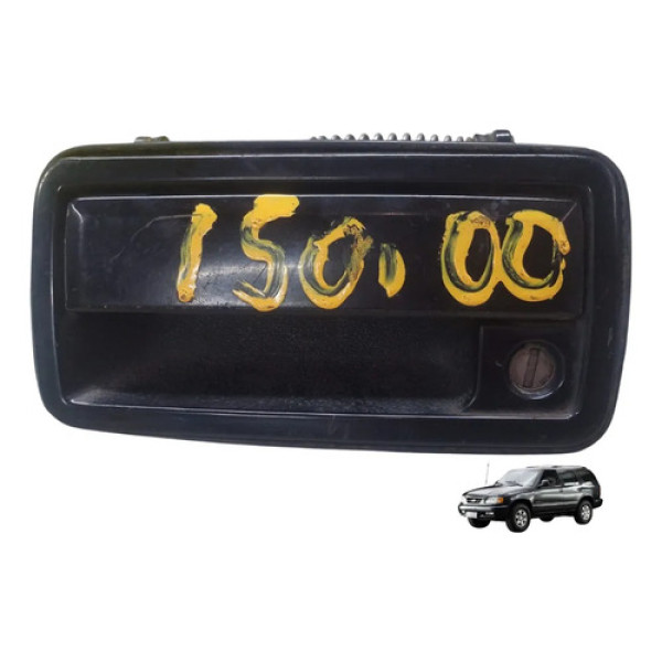 Maçaneta Externa Porta Dianteira Esquerda Blazer 1995 2001 Preto Dianteira