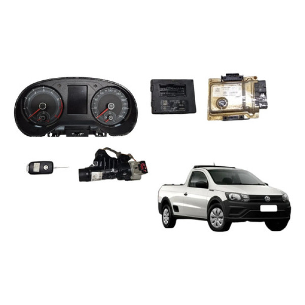 Kit Code Módulo Injeção Volkswagen Saveiro Gol G7 1.6