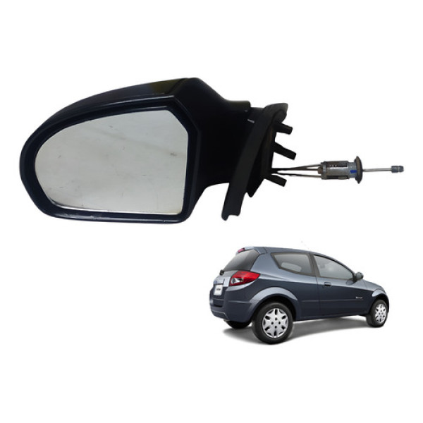 Espelho Retrovisor Esquerdo Ka 09 10 11 12 13 Manual