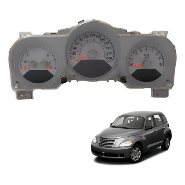 Painel Instrumentos Rpm Branco Chrysler Pt Cruiser 2001 2010 Branco