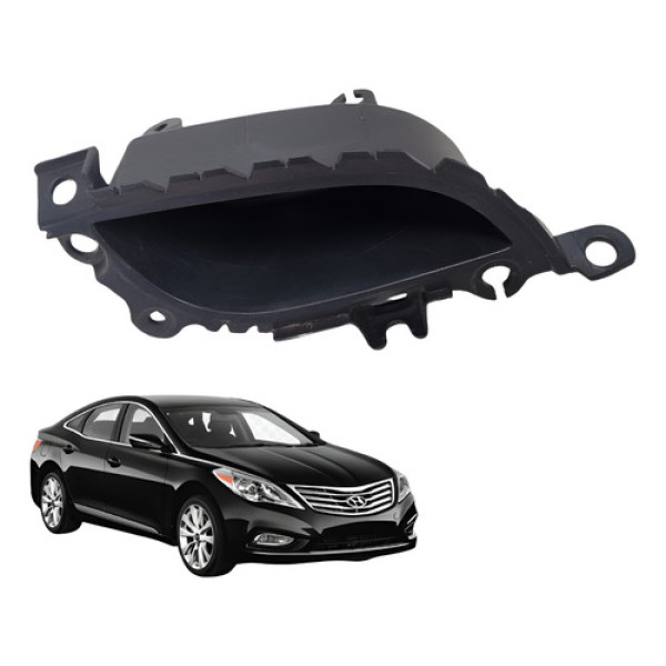 Moldura Puxador Porta Dianteira Esquerdo Hyundai Azera 2012 Preto