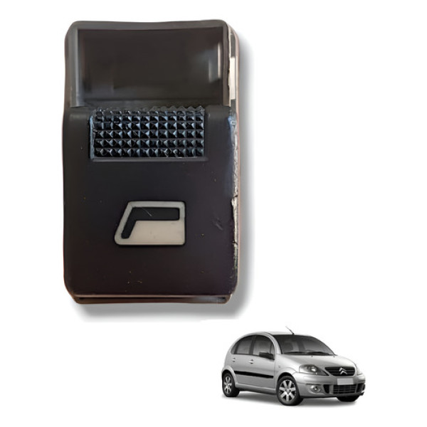 Botão Vidro Elétrico Traseiro Citroen C3 2006 A 2012 7 Pinos