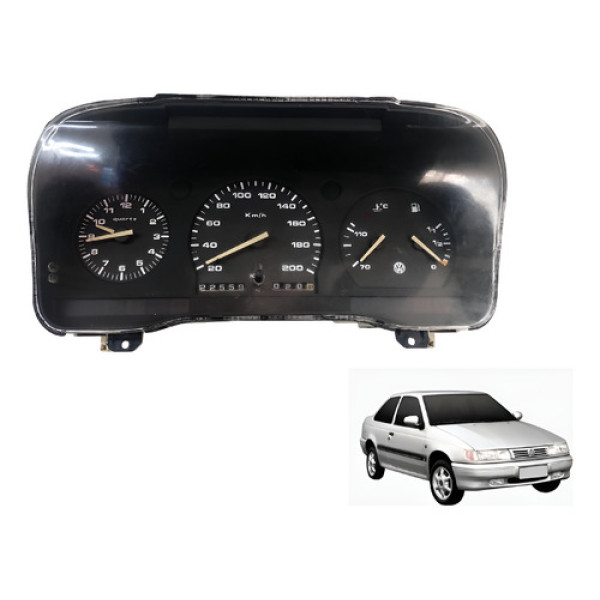 Painel De Instrumentos Vw Logus Pointer 93 97 Relógio Preto