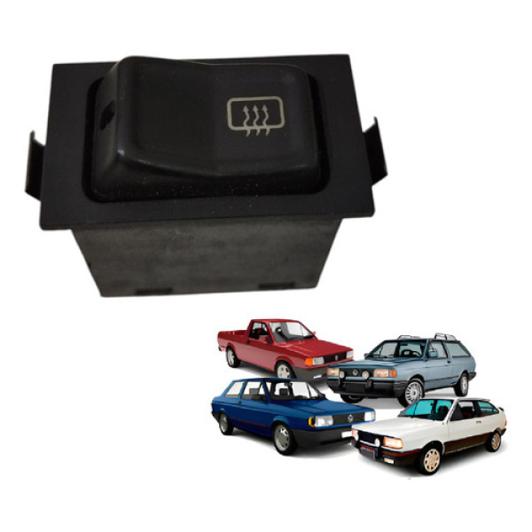 Botão Desembaçador Vidro Traseiro Vw Gol Santana 1984 A 1994