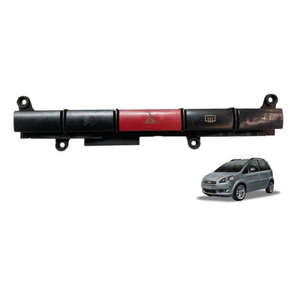Botão Pisca Alerta Desembaçador Fiat Palio Idea 2008/2012