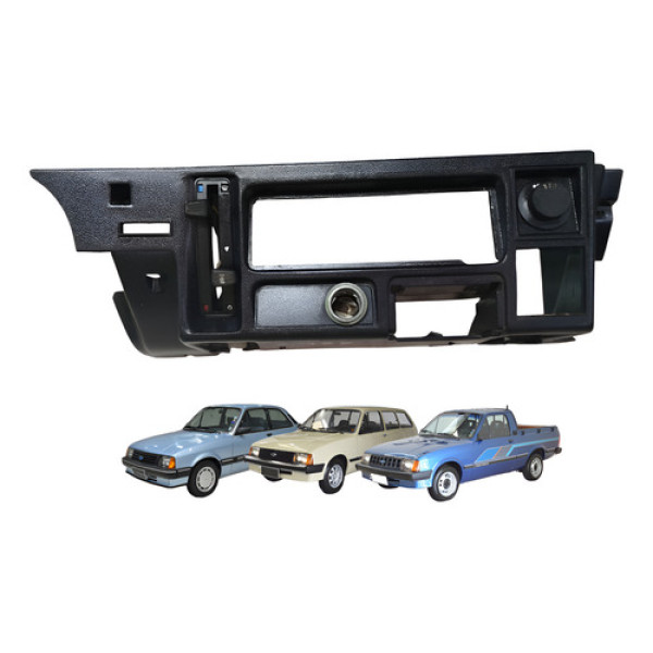 Painel Radio Central Chevette Dl Marajo Hatch Moldura Preto Preto