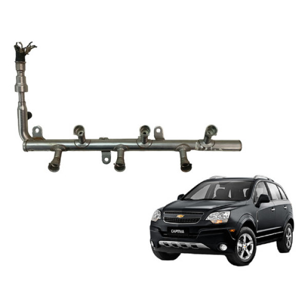 Flauta Bico Injetor Gm Captiva 3.6 V6 Gasolina 2008 A 2016