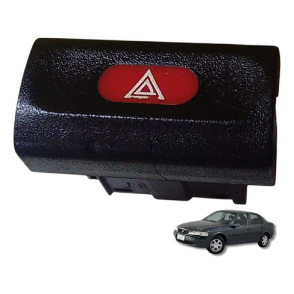 Botão Interruptor Pisca Alerta Emergência Vectra 97 98 99 Preto