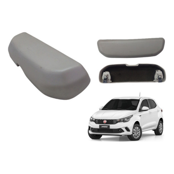 Porta Guarda Óculos Fiat Argo Cronos Mobi Uno 2017 A 2022 Cinza