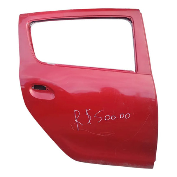 Porta Traseira Direita Sandero 2015 2016 2017/... Traseira Direita Vermelho