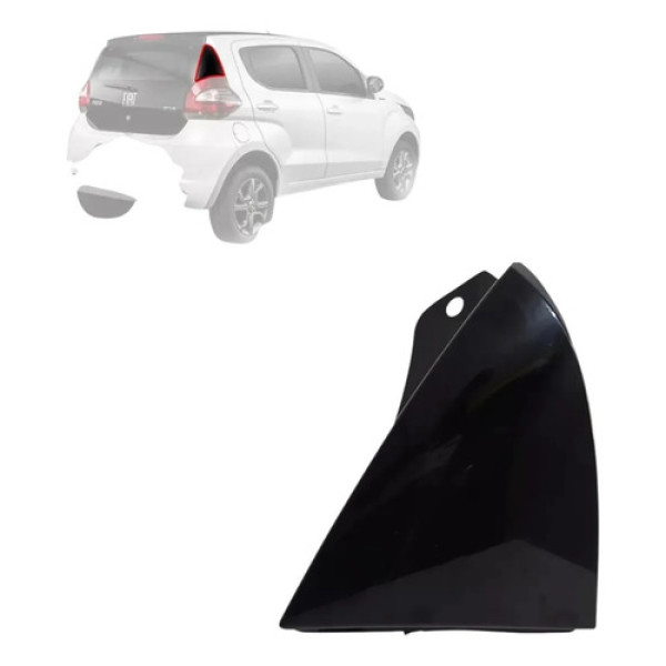 Moldura Acabamento Lanterna Mobi 2017 2018 2019 2020 Direito Preto