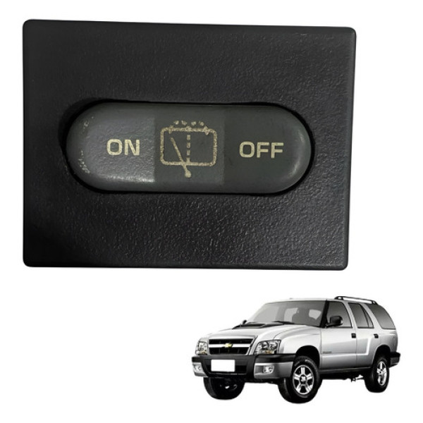 Botão Limpador Vidro Traseiro Blazer Pitbull 01/11 Original Grafite