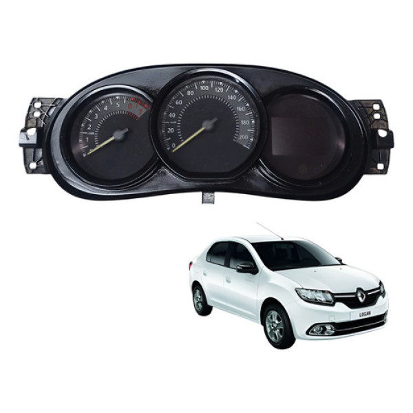 Painel Instrumentos Conta Giro Renault Logan Sandero 13 17 Preto
