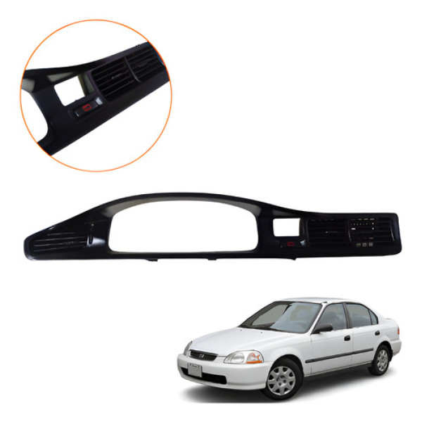 Moldura Painel De Instrumentos Honda Civic 92 A 96 Preto
