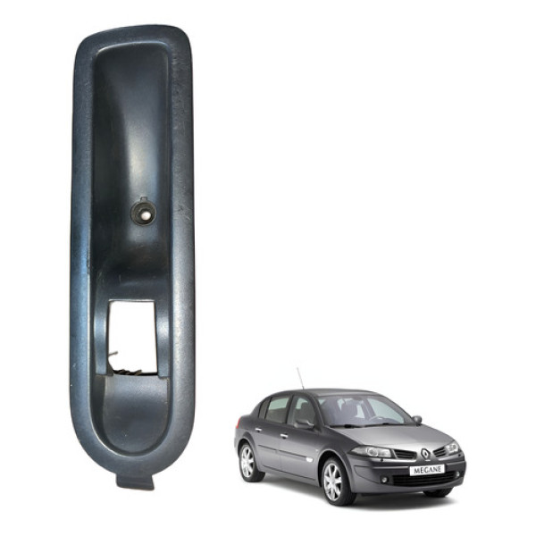 Moldura Botão Vidro Elétrico Traseiro Megane 06/13 Direito