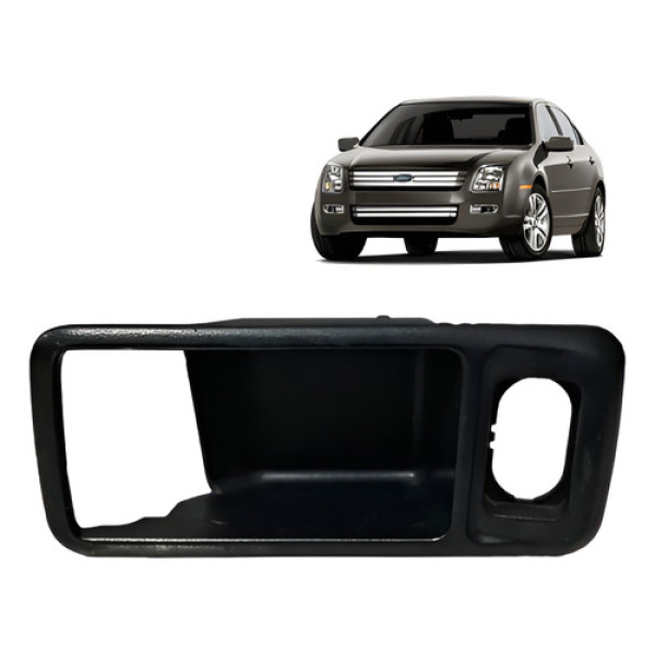 Moldura Maçaneta Interna  E Ford Fusion 2009 2010 2011 2012 Preto Dianteira