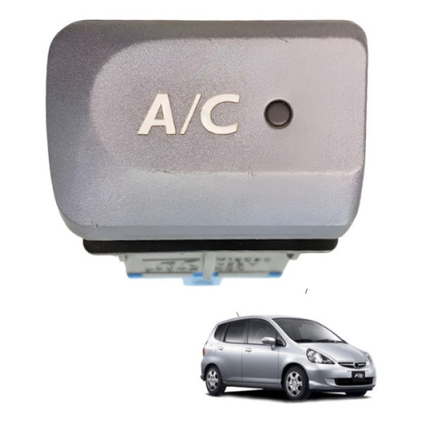 Botão Ar Condicionado A/c Honda Fit 1.4 1.5 2003 A 2008 Cinza-escuro