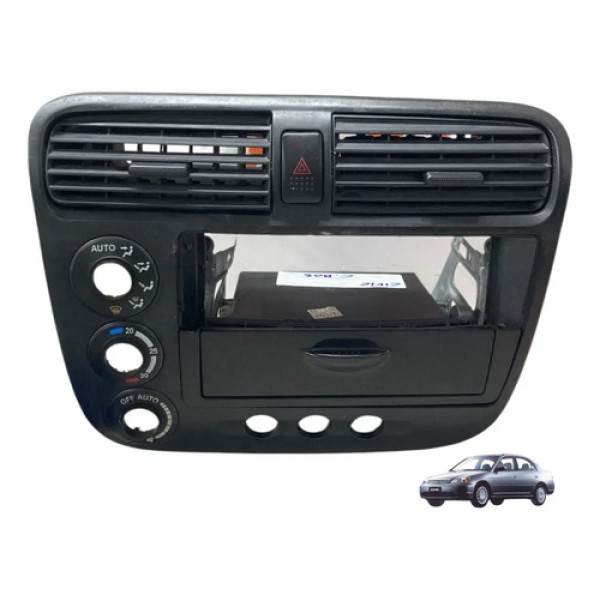 Moldura Painel Central Do Comando Ar Honda Civic 2001/2006