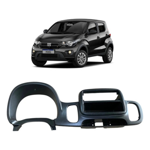 Moldura Painel Central Fiat Mobi 2016 2017 A 2020 Original Preto