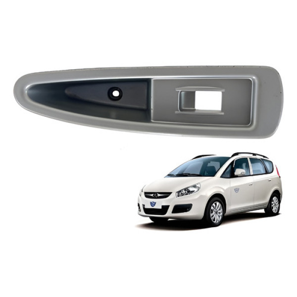 Moldura Botão Vidro Jac J6 Traseiro Direito 2010 2013 2015