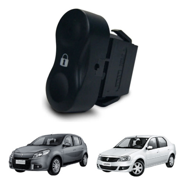 Botão Interruptor Trava Elétrica Logan Sandero 2007 2011