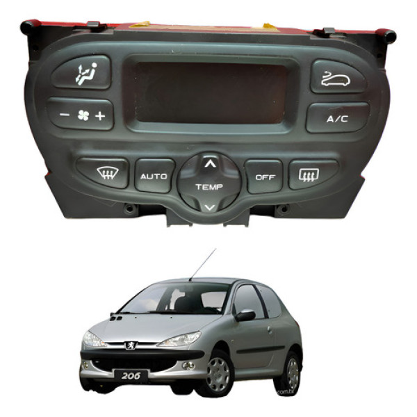 Comando Ar Condicionado Digital Peugeot 206 207 2004 2012