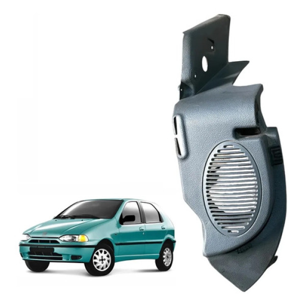 Suporte Lateral Bagagito Palio 96 97 98 99 Esquerdo 4 Portas Cinza-escuro