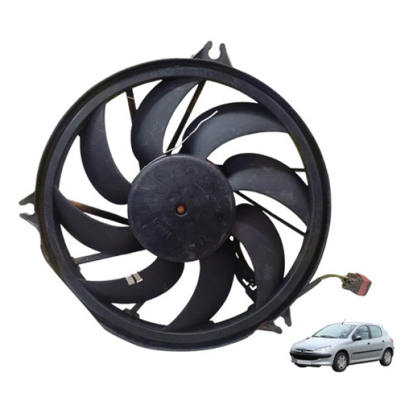 Ventoinha Do Radiador Eletroventilador Peugeot 206 2000 A 08