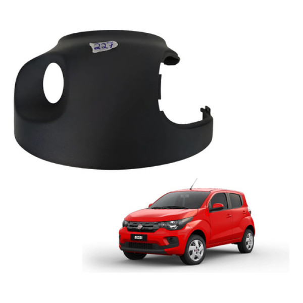 Moldura Superior Coluna Direção Mobi 2016 2017 2018 19 2020 Preto Ambos Lados