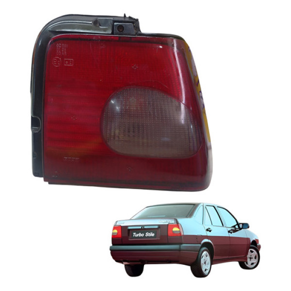 Lanterna Traseira Direita Fiat Tempra 1994 95 96 97 98 1999 Direito/passageiro Vermelho