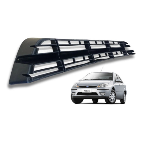 Grade Inferior Do Parachoque Ford Focus 2001 A 2008 Original Preto Fosco