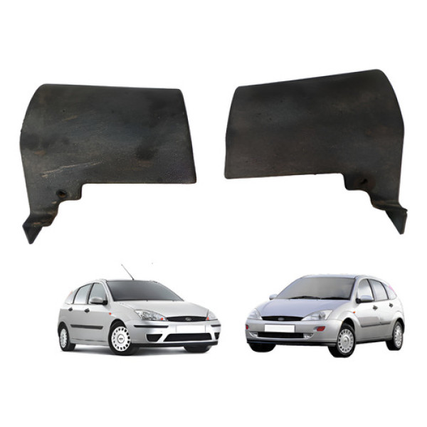 Soleira Acabamento Moldura Traseira Focus 2000 A 2008 Par Preto