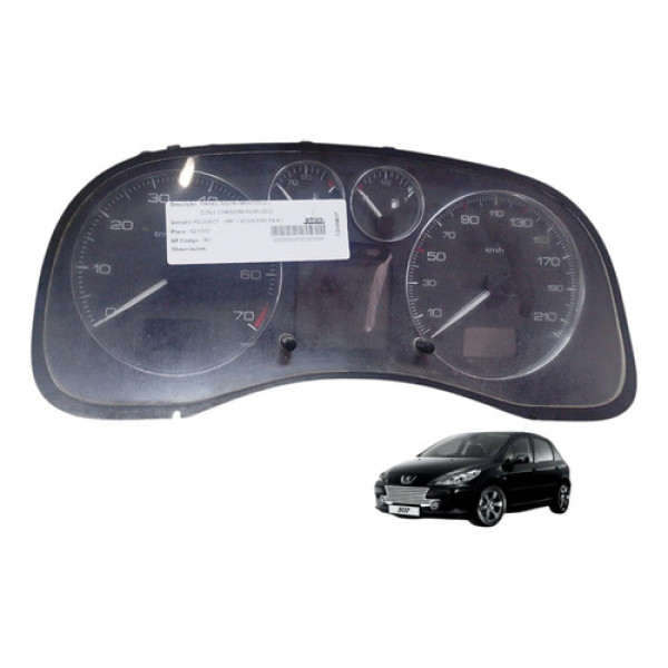 Painel Velocímetro Instrumentos Peugeot 307 1.6 2004 2012 Preto