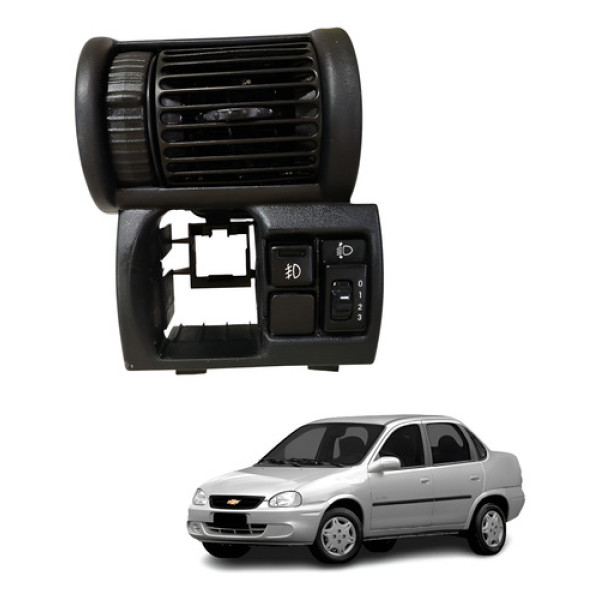 Difusor Saída Ar Botão Farol Neblina Luz Painel Corsa