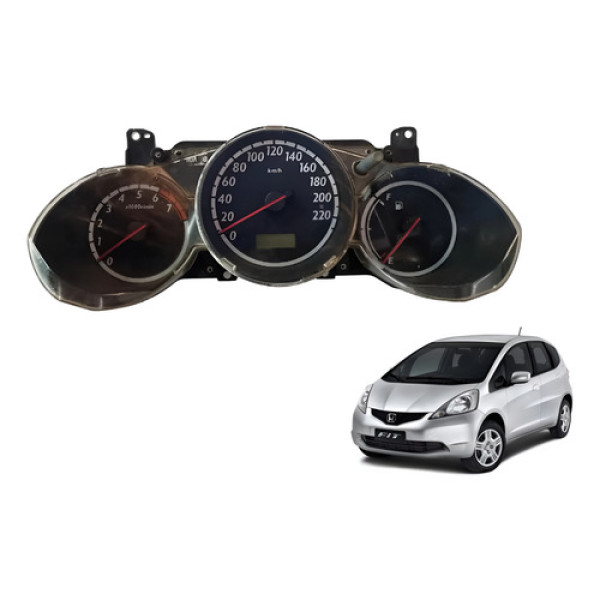 Painel Instrumentos Conta Giro Rpm Honda Fit 1.4 2004 2008 - Preto