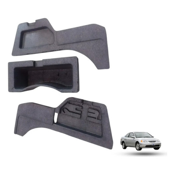 Kit Isopor Estepe Porta Malas  Honda Civic 1.7 2001 2005