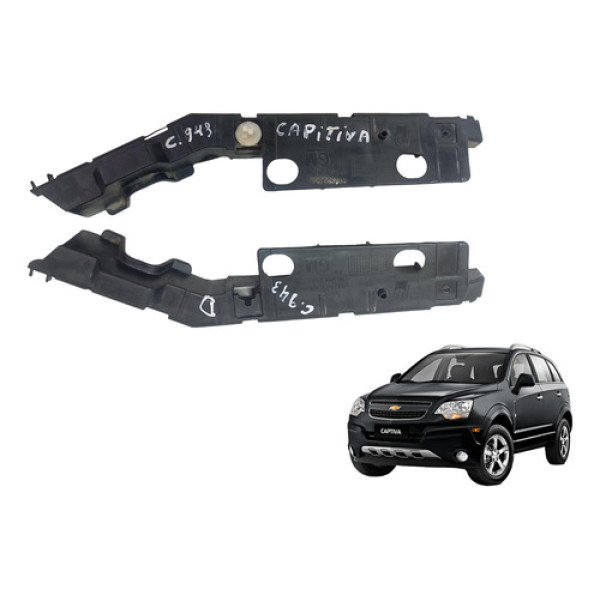 Par Suporte Alma Parachoque Dianteiro Gm Captiva 2007 A 2015