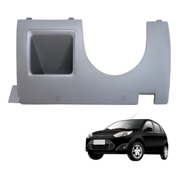 Moldura Inferior Esquerda Painel Ford Fiesta 2003 2015 7s65 Cinza