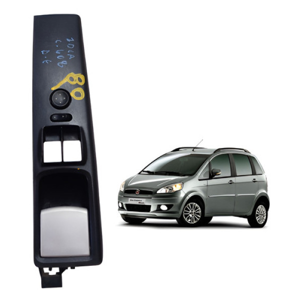 Moldura Botão Vidro Eletrico Duplo Diant. Esq Idea 2010 2015