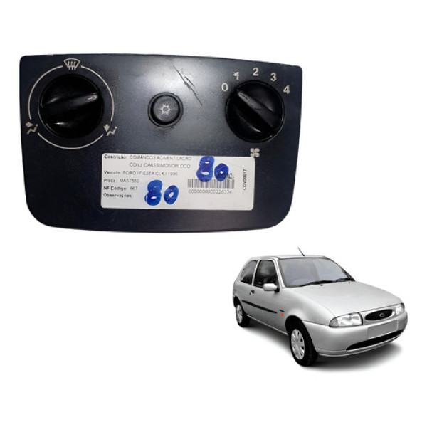 Painel Comando Ar Condicionado Ford Fiesta 1996 2003