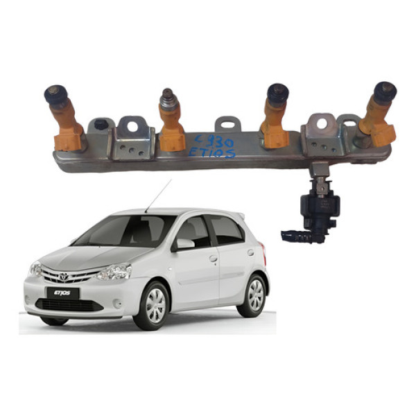 Flauta Bico Injetor Toyota Etios 1.3 1.5 16v Flex 2012 2019